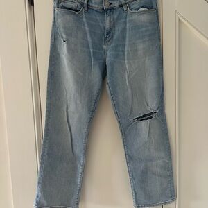 Hudson Los Angeles women's cropped, Distressed Jeans, size 30